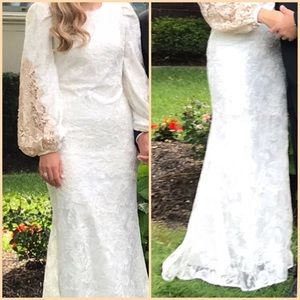 Badgley Mischka Ivory Gown